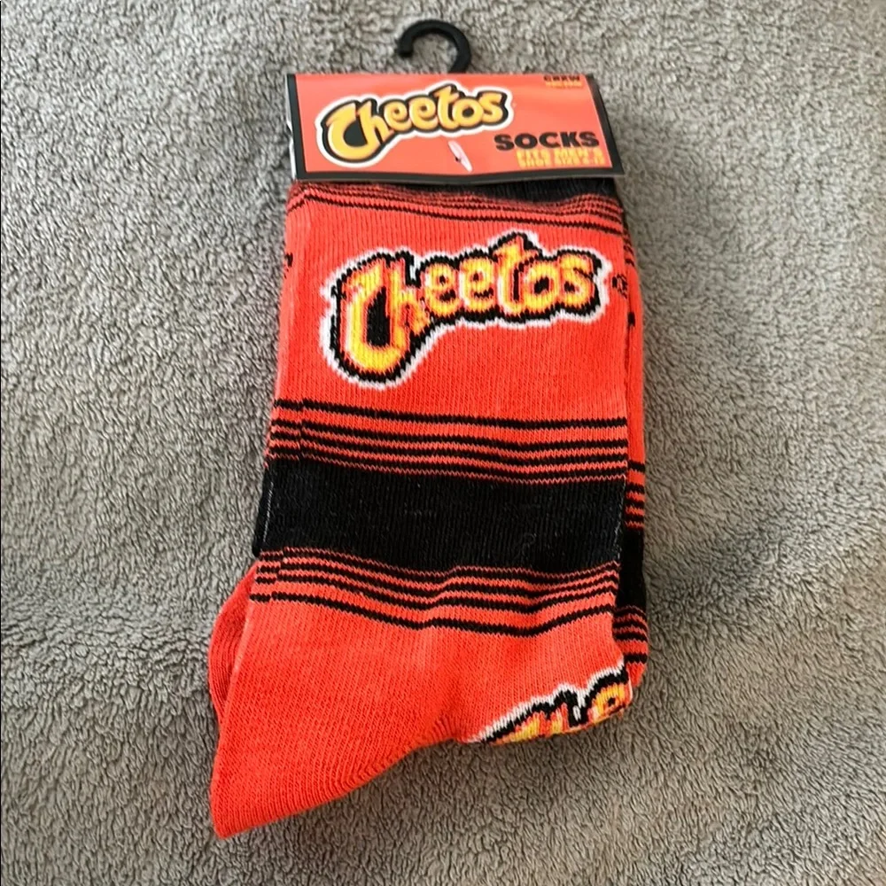 Cheetos Orange Fun socks